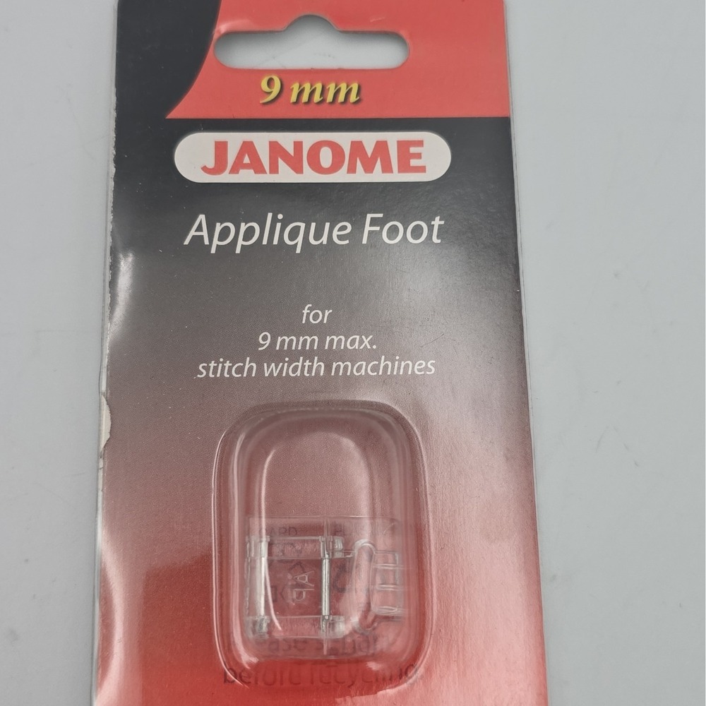 Applique Foot #202086002 For Janome 9mm Max Stitch Width Machine